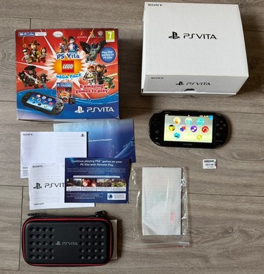 Sony PS Vita Slim PCH-2016 Handheld-Konsole PlayStation mit Ladegerät & Box + 256GB
