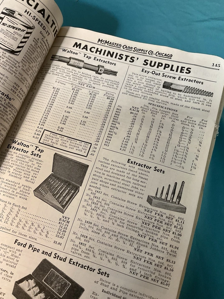 1954 McMaster-Carr Catalog 60 - Industrial Tool Prices - Chicago Collectors - Image 4 of 4