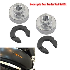 2x Rear Seat Bolt Fender Screw Nut Mount Fit For Harley Davidson sportster dyna