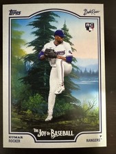 Kumar Rocker Rookie Card | 2025 Topps x Bob Ross: Joy of Baseball #85 (RC). rookie card picture