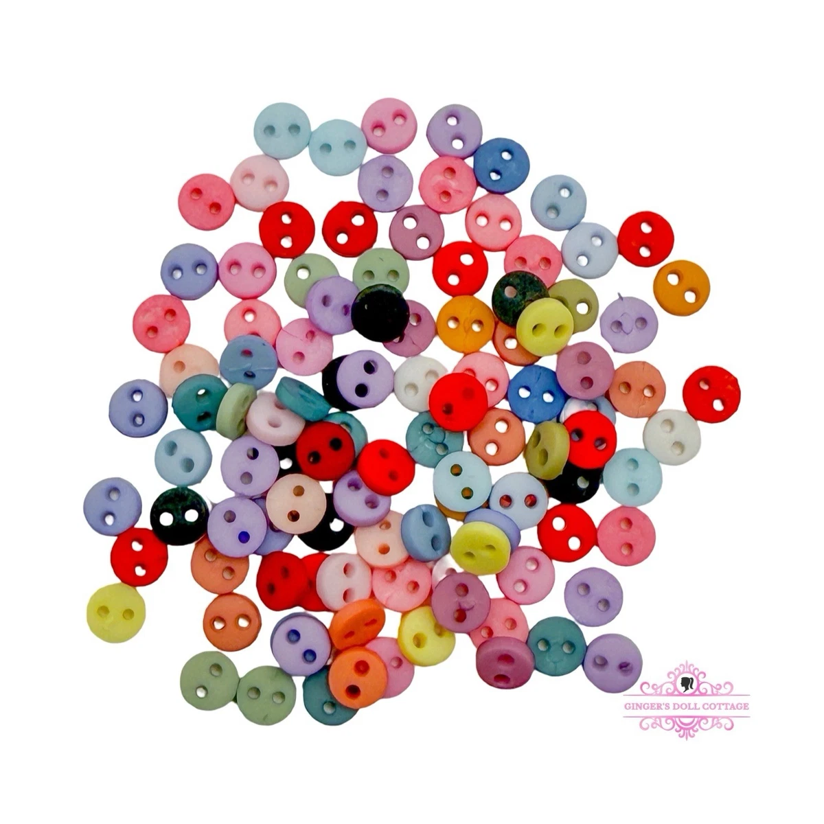 Botones Surtidos De Plástico - 100 Gramos De Botones Redondos Para Costura, Manualidades Y Tarjetas