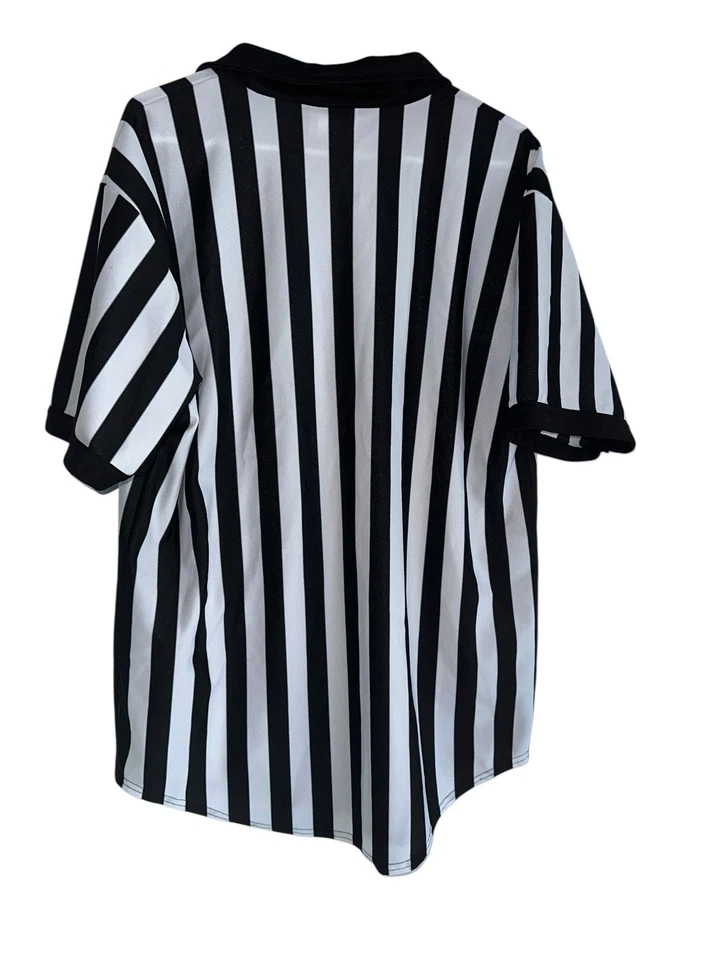 Camisa de árbitro ropa deportiva de trabajo en equipo vintage 1/4 cremallera XL hecha en EE. UU. Foto 2 de 4