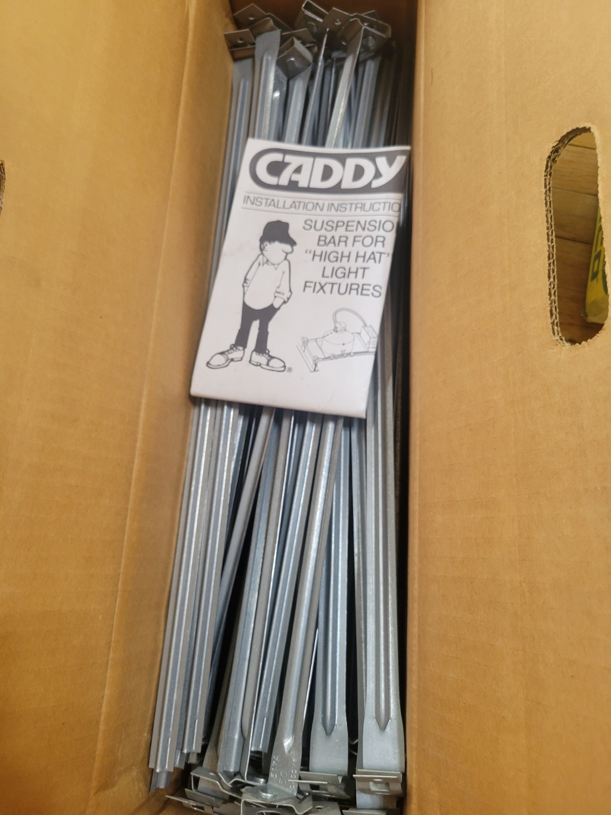 (10) Erico Caddy 517A Suspension Bar For High Hat Type Light Fixtures New