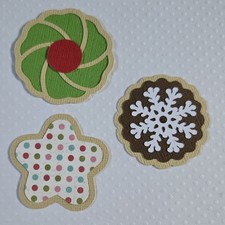 Christmas Cookies Set 2. Scrapbook, Card Making Paper Piecing