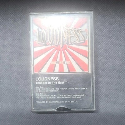Loudness Thunder In The East Cassette Rock Metal 1985 ATCO Jewel Case White