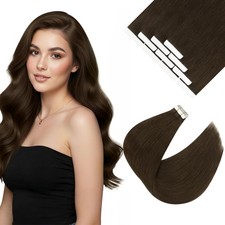 Ve Sunny Human Hair Tape in Extensions 24inch Tape Extensions Human Hair Chocola