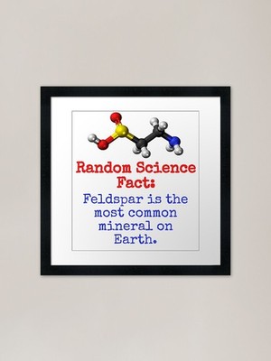 Feldspat ist das häufigste Element gerahmtes Wandbild Poster Leinwanddruck Bild