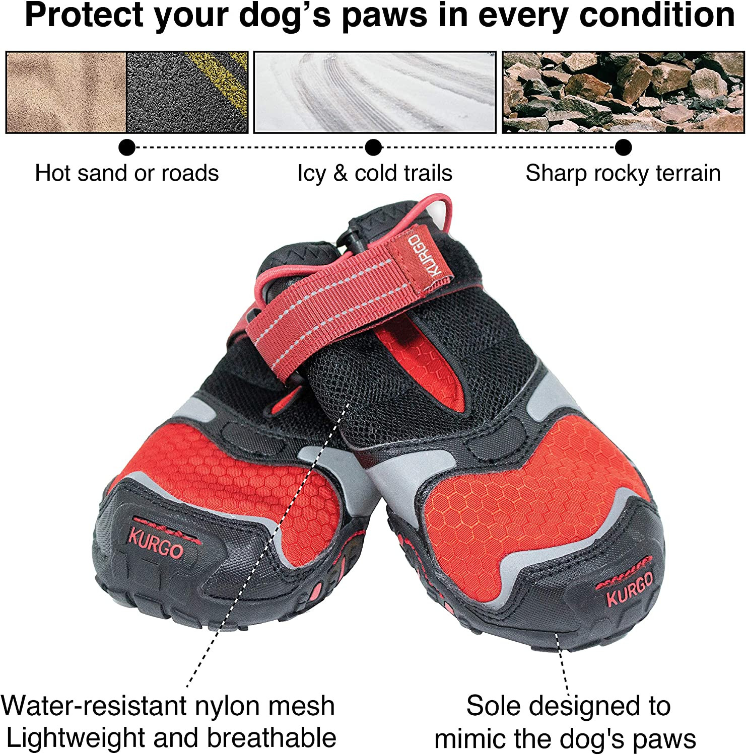 Blaze Cross Scarpe Impermeabili per Cani foto 3
