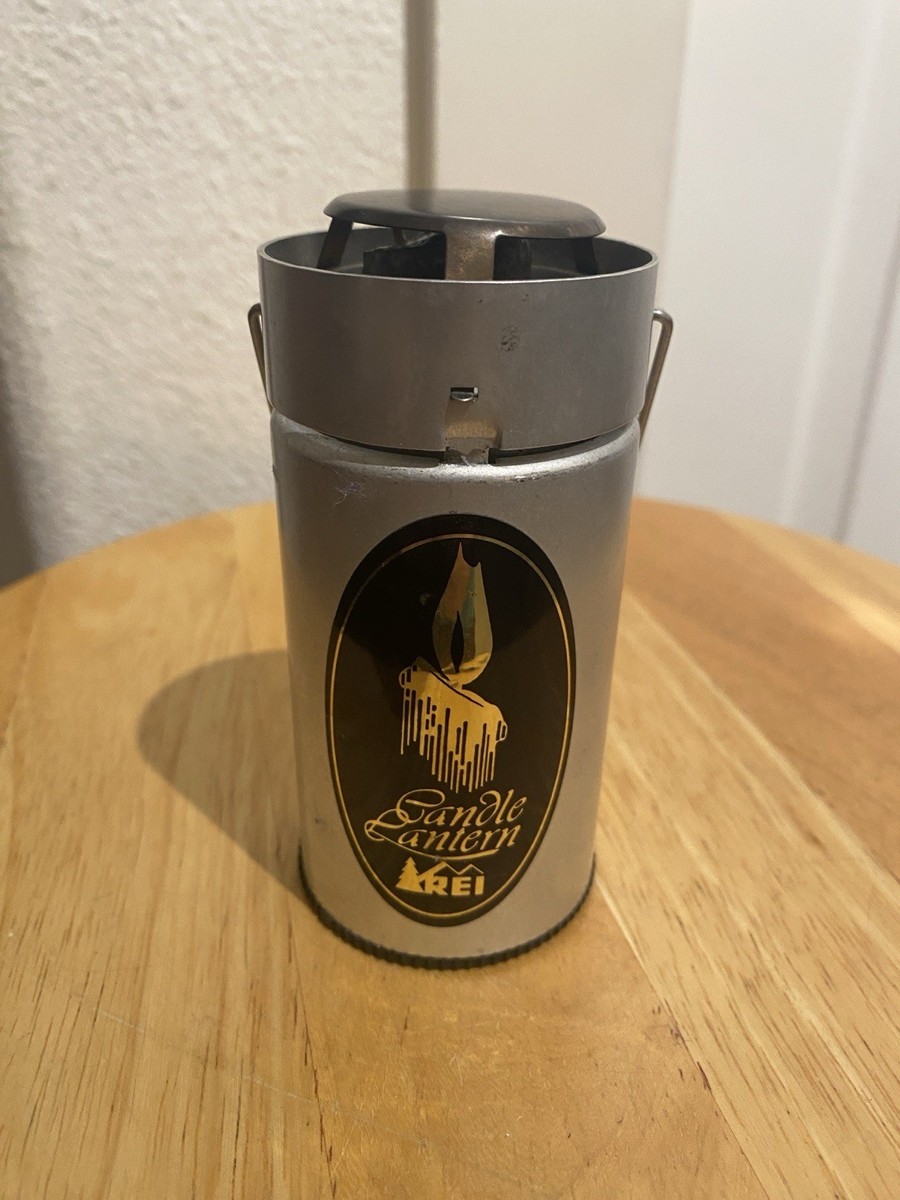 VINTAGE UCO INC REI CANDLE LANTERN W/CLOTH CINCH SACK | eBay