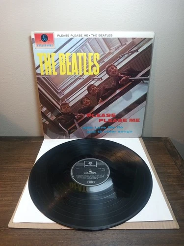 Beatles Please Please Me 69 UK Parlophone LP PCS 3042 Stereo 1 Box EMI CBS Press