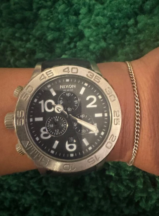 NIXON THE 42-20 CHRONO reloj de cuarzo negro JP - Imagen 3 de 3