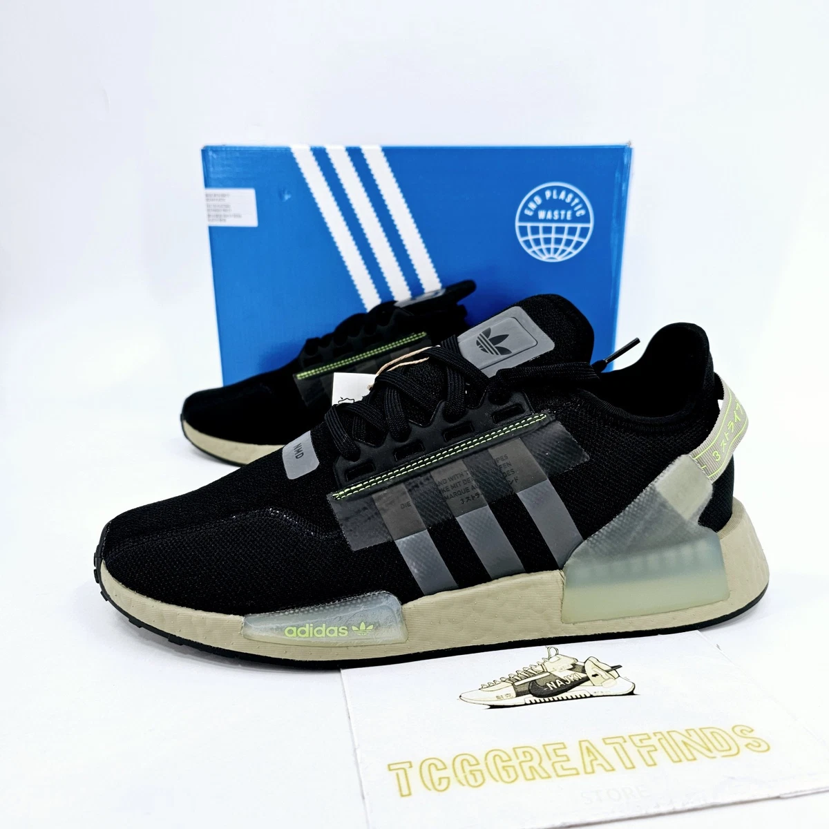 Adidas NMD_R1 V2 Black Lime for sale | eBay display picture 3