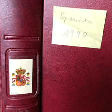 Album mit spanischen Briefmarken aus den Jahren 1990&ndash;1995.
