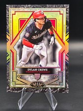 2025 Topps Tier One Baseball Dylan Crews #78 Gold Foil Washington Nationals