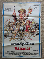 BANANAS WOODY ALLEN movie poster 1974 1ST RELEASE SPANISH Jack Davis art