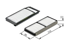 INNENRAUMFILTER POLLENFILTER FÜR MAZDA 3 (BK) - BOSCH 1 987 432 163