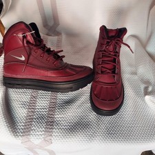 Nike ACG Woodside II Leather Boots Black, Unisex, Kids' Size 3.5 Burgundy Maroon