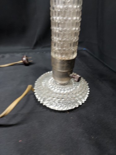 1930s 40s ART DECO Glass Bullet Skyscraper Boudoir Bedroom Lamp Rocket Globe - Picture 3 of 12