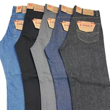 Kno Betta Men's Regular Fit Straight Leg Denim Jeans Size 30-50 KN-998