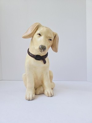 Vintage Tuscany Studio chalkware dog statue 10 1/2''