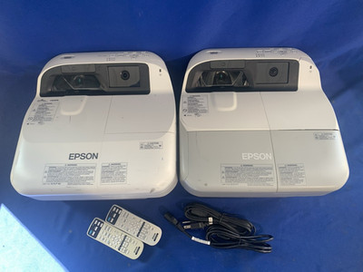 Epson BrightLink485Wi & BrightLink595Wi Short Throw Projectors w/Remotes - Lot 2
