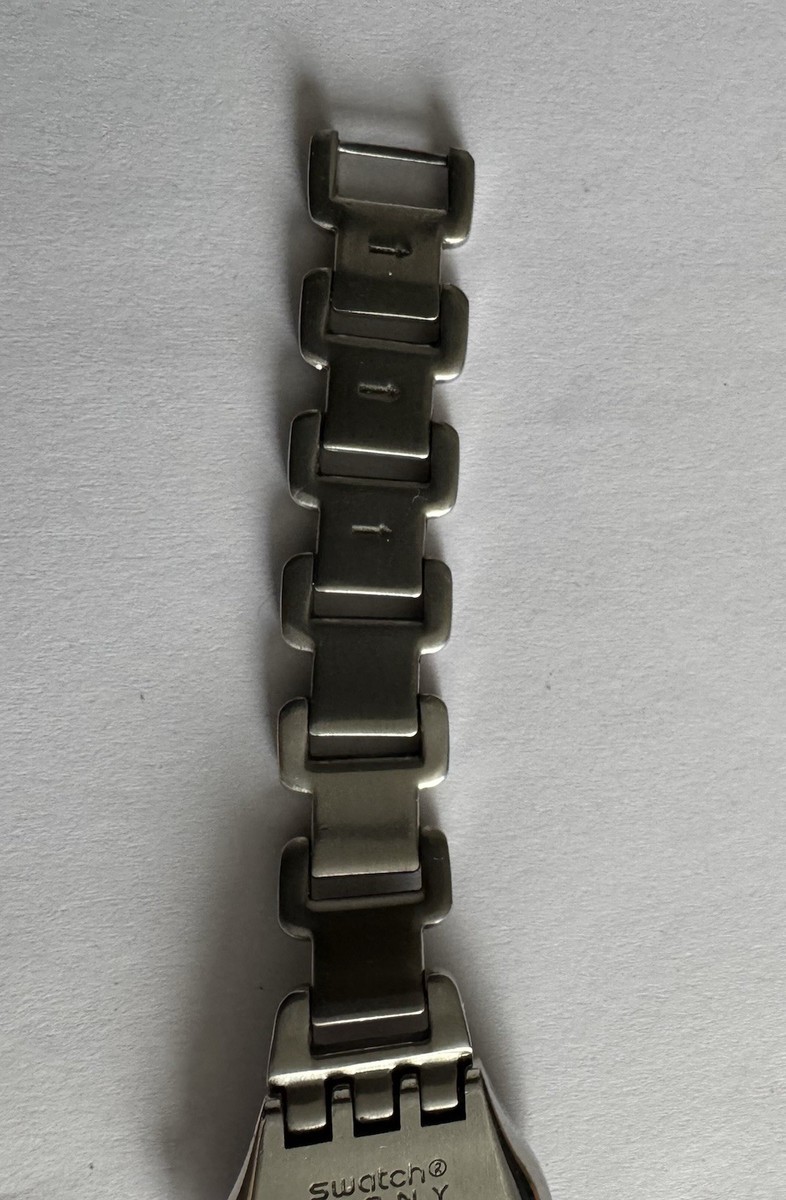 Vintage Swatch Watch Irony V8 Blue Face stainless Steel Ladies