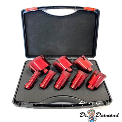 Dr. Diamond Premium Diamant-Fliesenbohrkronen Set 8-teilig Diamant-Fliesenbohrer
