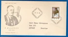 STAMPS FINLAND- Birth Centenary of Pekka Halonen (painter), FDC, 1965-#
