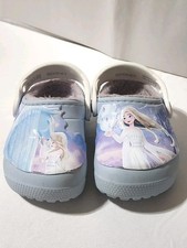 Crocs Disney Frozen II Elsa Kids Girls Classic Lined Clogs Blue Size C6 Shoes