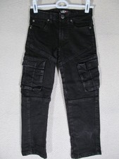 Quad Seven Youth Boys Size 6 Black Cargo Pants Slim Fit Cotton Blend