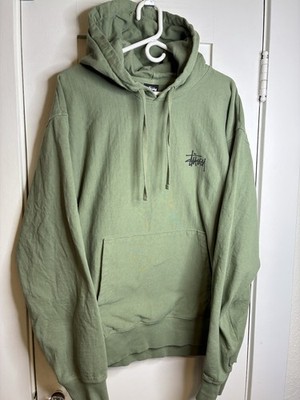 Stüssy 100% Cotton Heavyweight Graphic Hoodie Green Men s XL