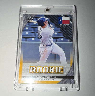 Leaf 2020 Exclusive Edition Bobby Witt Jr. Royals RC FL-04 Serial /25