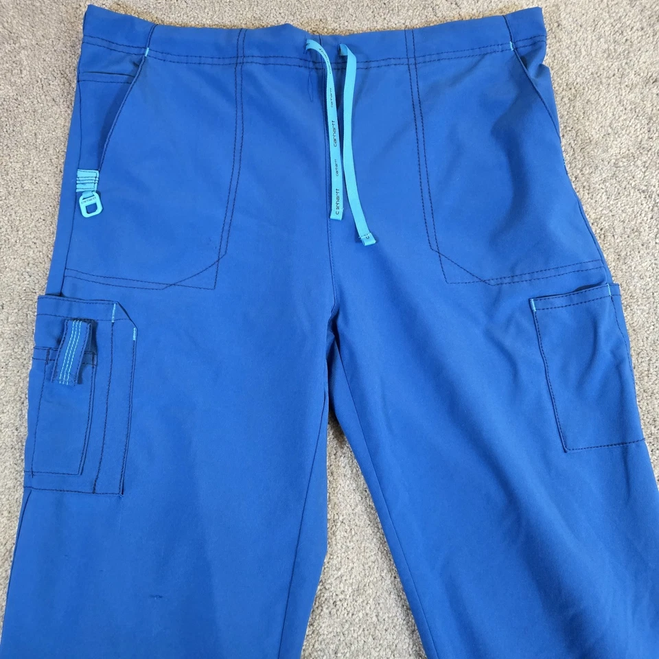 Calça Carhartt Force Scrub Cargo Feminina Tamanho Grande Azul Verdadeiro Médica  - Imagem 3 de 4