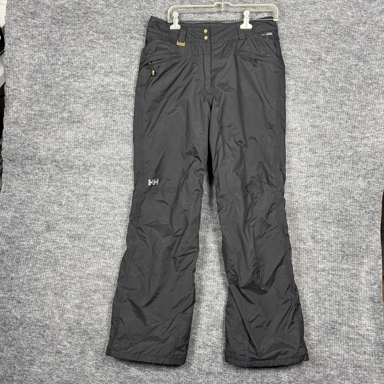 Helly Hansen Pants Mens Medium Black Helly Tech Waterproof Ski Snow Shell Gear