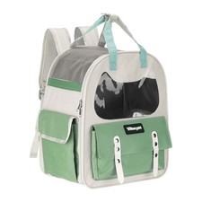 Cat Backpack Carrier Breathable Pet Hiking Backpack Pet Supplies Green