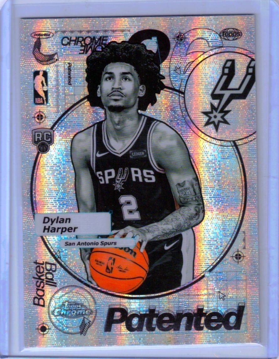 2025-26 TOPPS CHROME DYLAN HARPER PATENTED ROOKIE RC SPURS SSP CASE HIT