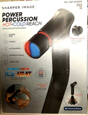 Sharper Image Hot  Cold Reach Power Percussion Massager with carry case, SEALED