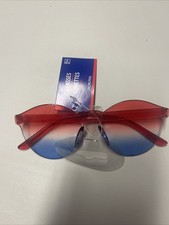 Frameless Ombre Glasses - Patriotic - 80's - Costume Accessory - Adult Teen
