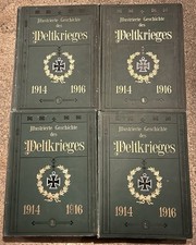 4 B&auml;nde Jllustrierte Geschichte des Weltkriegs  1914 -  1916