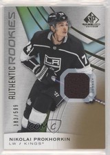 2019 SP Game Used Authentic Rookies Gold Jersey Relics Nikolai Prokhorkin a2v