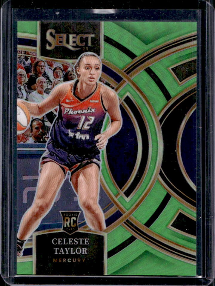 2024 Select WNBA Celeste Taylor RC Neon Green Prizms Premier #69/75