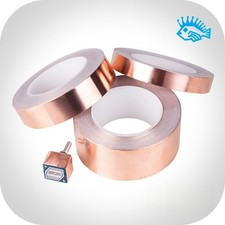 Self-adhesive copper wire with Dual-sided conductive copper foil tape