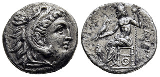 FITZ MACEDON KINGS ANTIGONOS I DRACMA LAMPAKOS ARGENTO GRECO §AGY1947