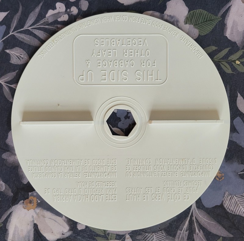 Hamilton Beach 70700 Food Processor Replacement Part Continuous Feed Disc