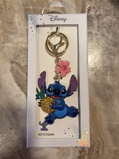 Disney Stitch with Pineapple Bag Charm Keychain