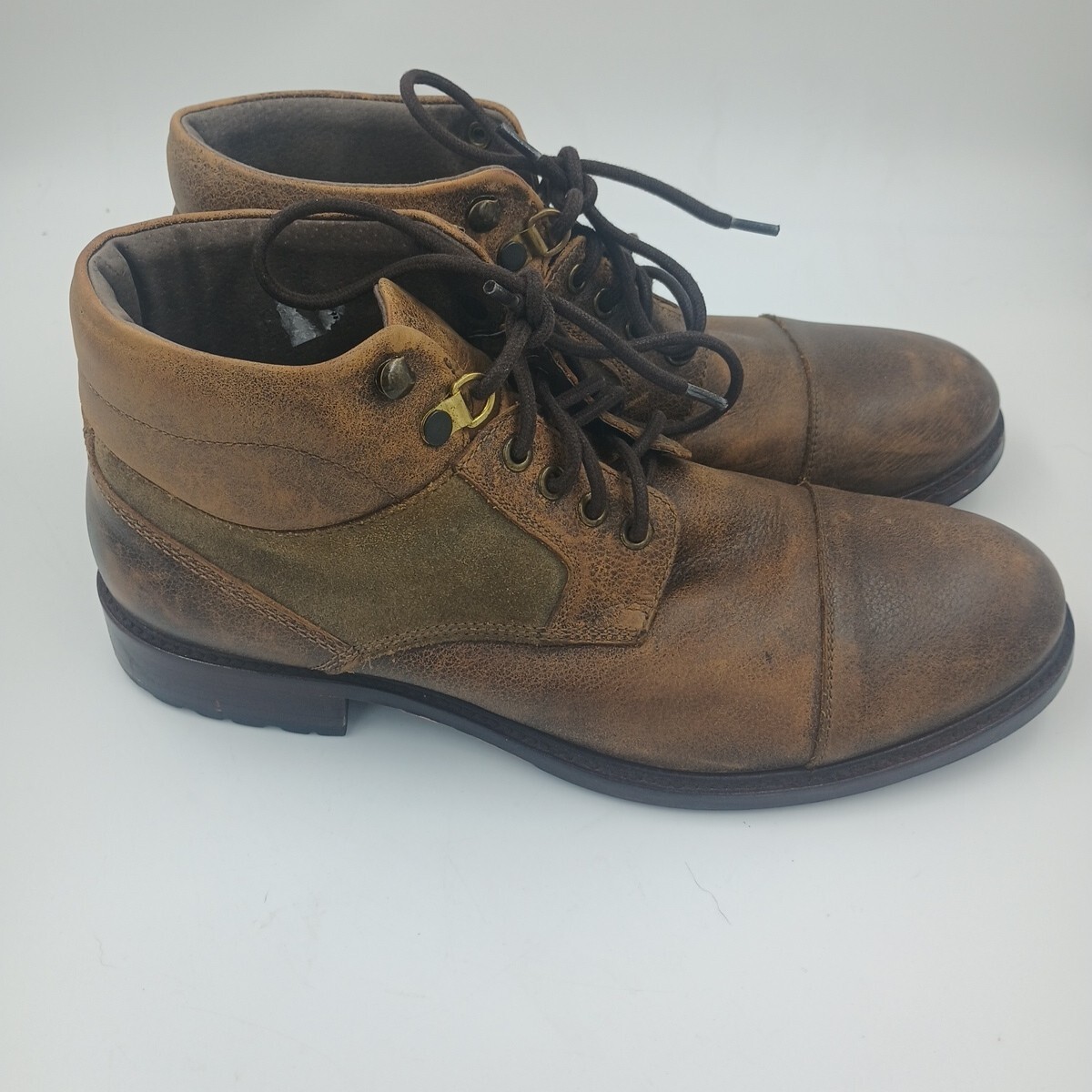 ASTON GREY Lonaro Brown Leather Cap Toe Ankle Boots Lace up Size 8 ASTON GREY Lonaro Brown Leather Cap Toe Ankle Boots Lace Up  main image 3