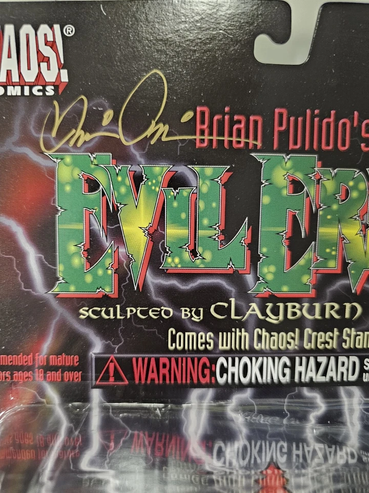 Figura EVIL ERNIE (1997) ¡NUEVA #525/1500 Firmada por Brian Pulido y Clayburn Moore! Foto 2 de 4
