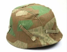 WWII WAR MILITARY SPLINTER CAMO M35 REVERSIBLE CAMOUFLAGE HELMET COVER