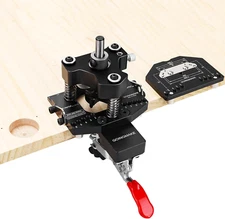 3-Axis Concealed Hinge Jig Ultra with Extra Hinge Screw Hole Guide and Quick Cla