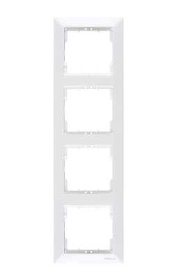 Mutlusan Candela 4-fach Rahmen vertikal weiss für 4 Module